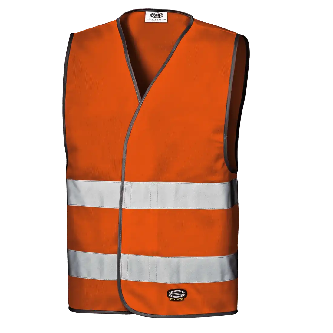 SIR SAFETY STRAP Hi Vis Reflective Work Waistcoat MEN - Double Velcro Fastening