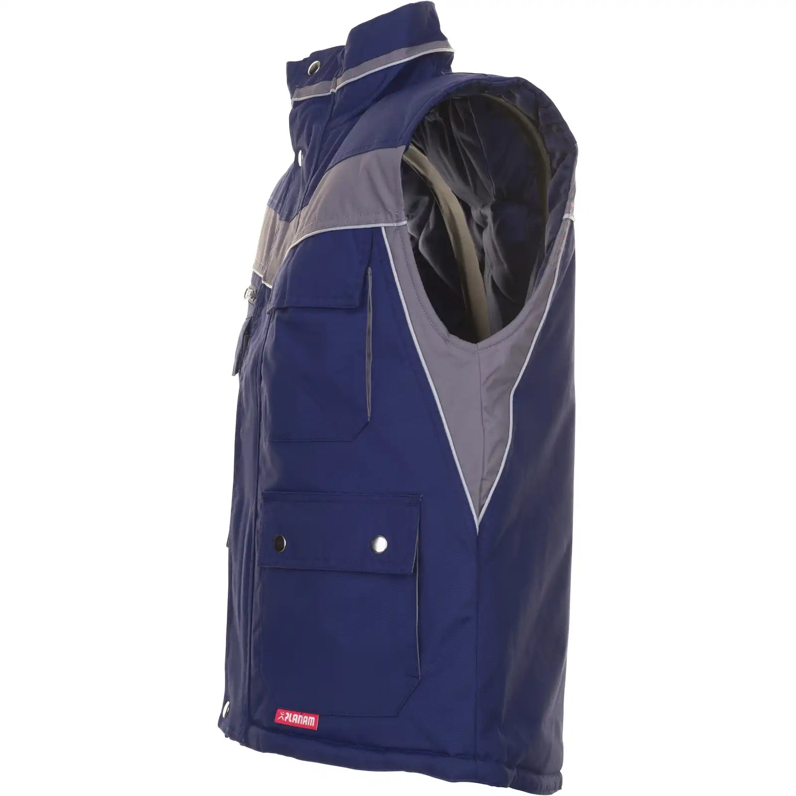 Planam Plaline Winterweste marine/zink XS marine/zink - Produktbild ohne Model
