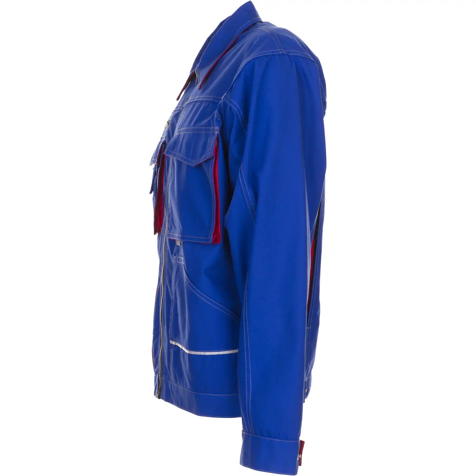 Planam Basalt Bundjacke kornblumenblau/rot 102 kornblumenblau/rot - Produktbild ohne Model