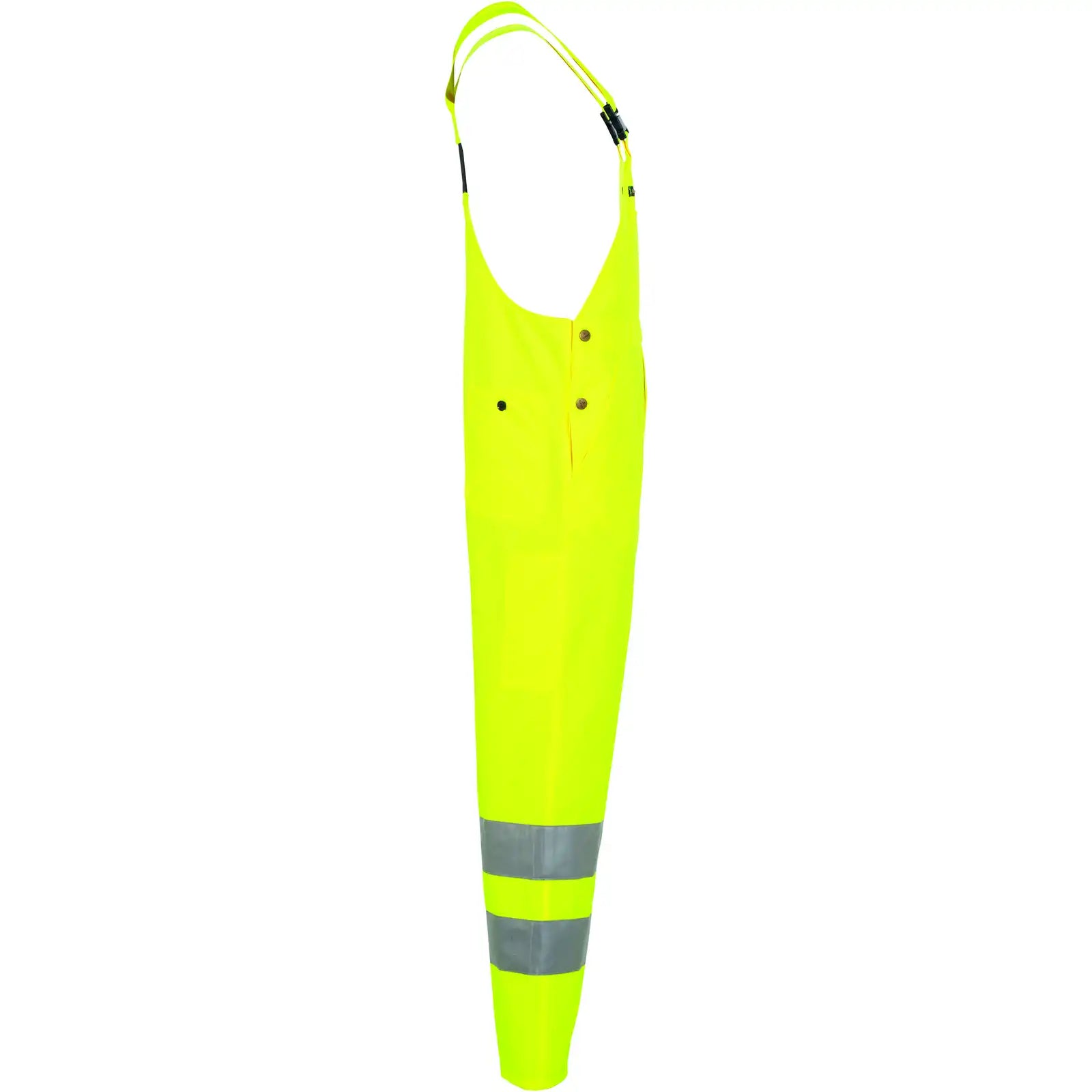 Planam Warnschutz Latzhose uni gelb 102 uni gelb - Produktbild ohne Model