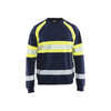 BLAKLADER 33591158 Hi Vis Sweater Hi Vis Reflective Work Sweatshirt MEN - 100% Cotton