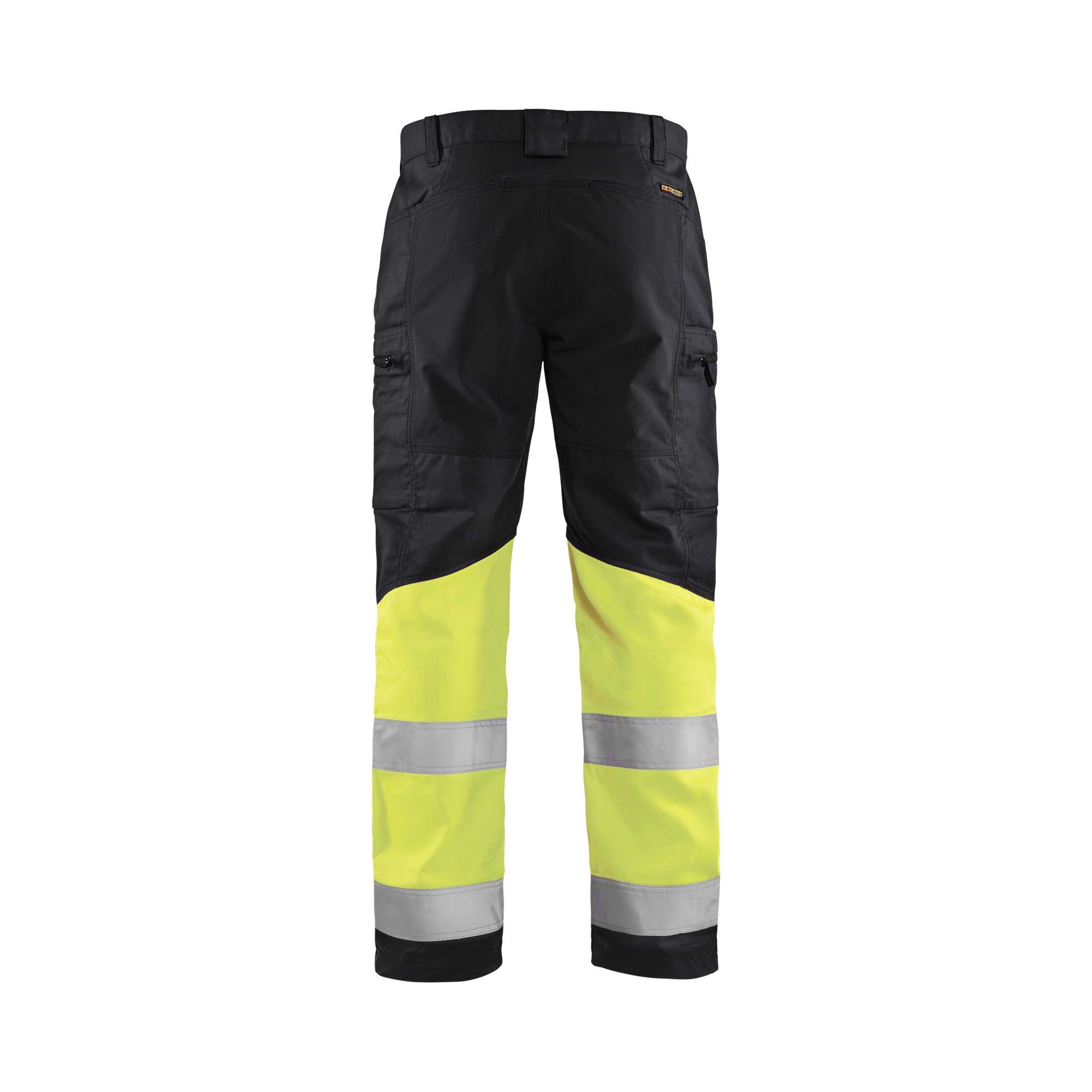 BLAKLADER 15511811 | Hi Vis Trousers with Stretch Hi Vis Reflective Work Trousers Men - 65% Polyester