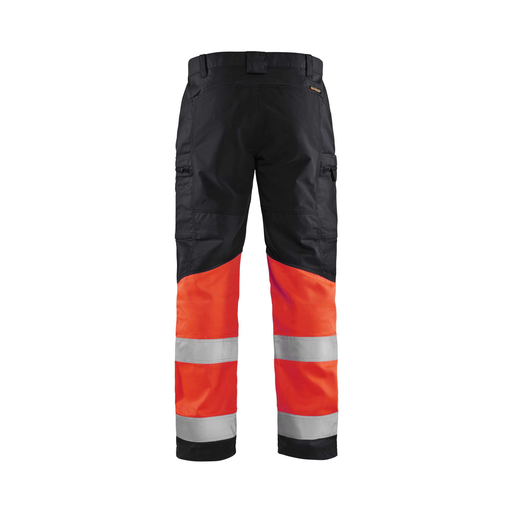 BLAKLADER 15511811 | Hi Vis Trousers with Stretch Hi Vis Reflective Work Trousers Men - 65% Polyester