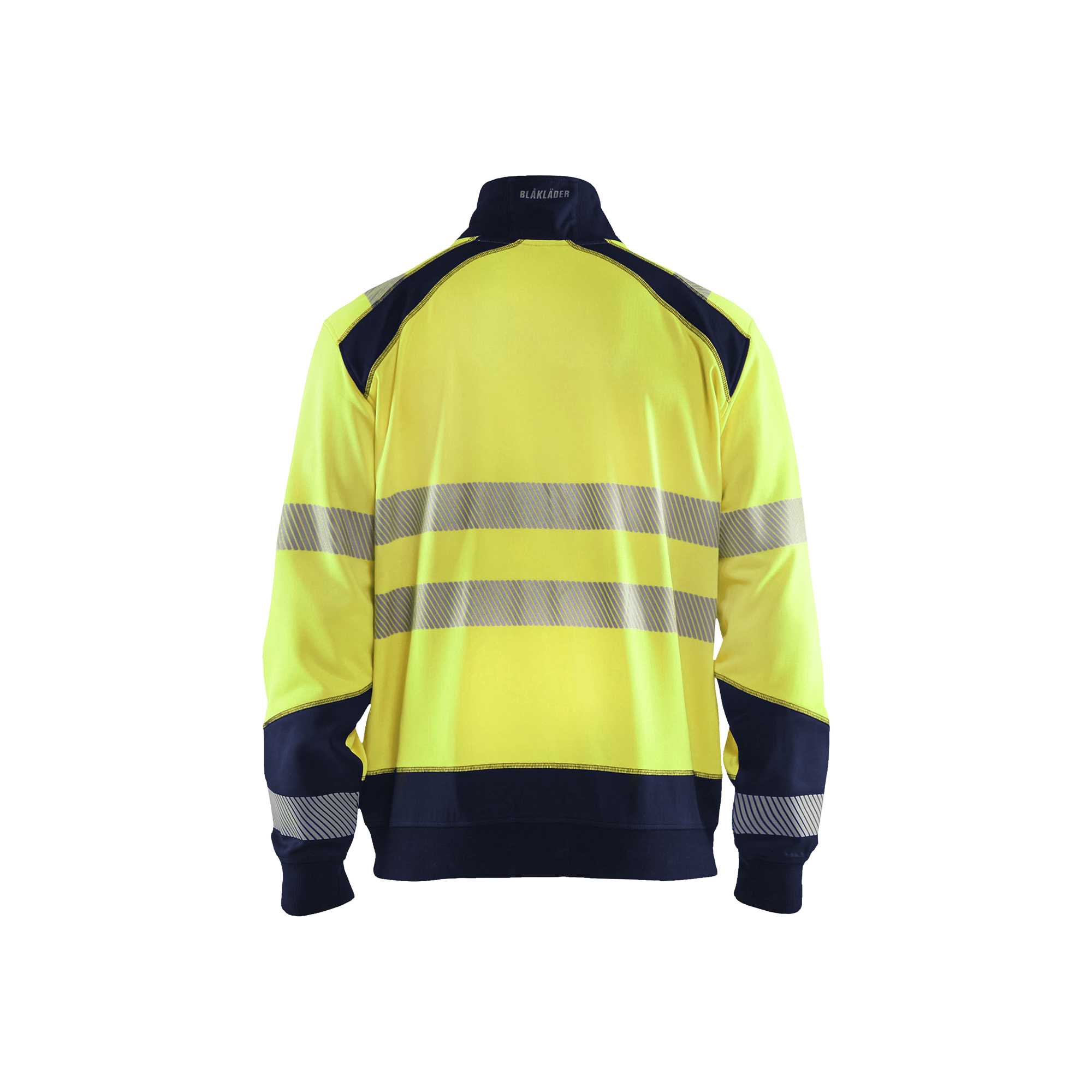 BLAKLADER 35562528 Hi Vis Reflective Half-zip Work Sweatshirt MEN - Brushed Interior