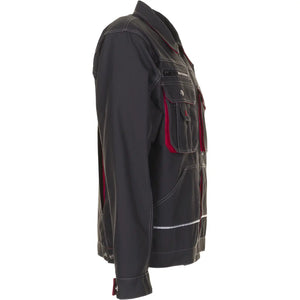 Planam Basalt Bundjacke anthrazit/rot 102 anthrazit/rot - Produktbild ohne Model