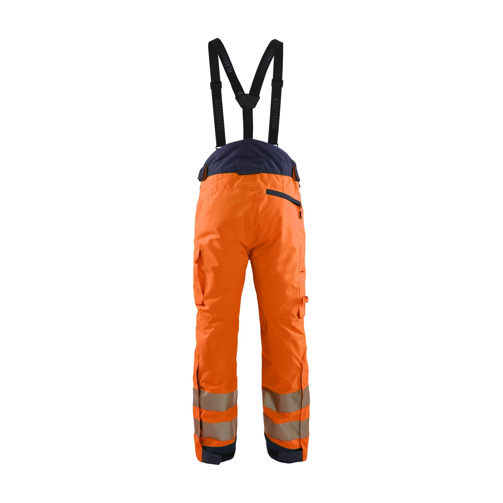 BLAKLADER 18751977 | Hi Vis Winter Trousers Hi Vis Reflective Work Trousers Men - Waterproof