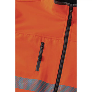 Planam Norit Warnschutz Damen Hybridjacke orange  36 orange - Extra Detailbild
