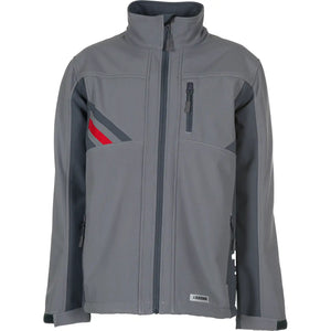 Planam Highline Softshelljacke zink/schiefer XS zink/schiefer/rot - Vorschaubild