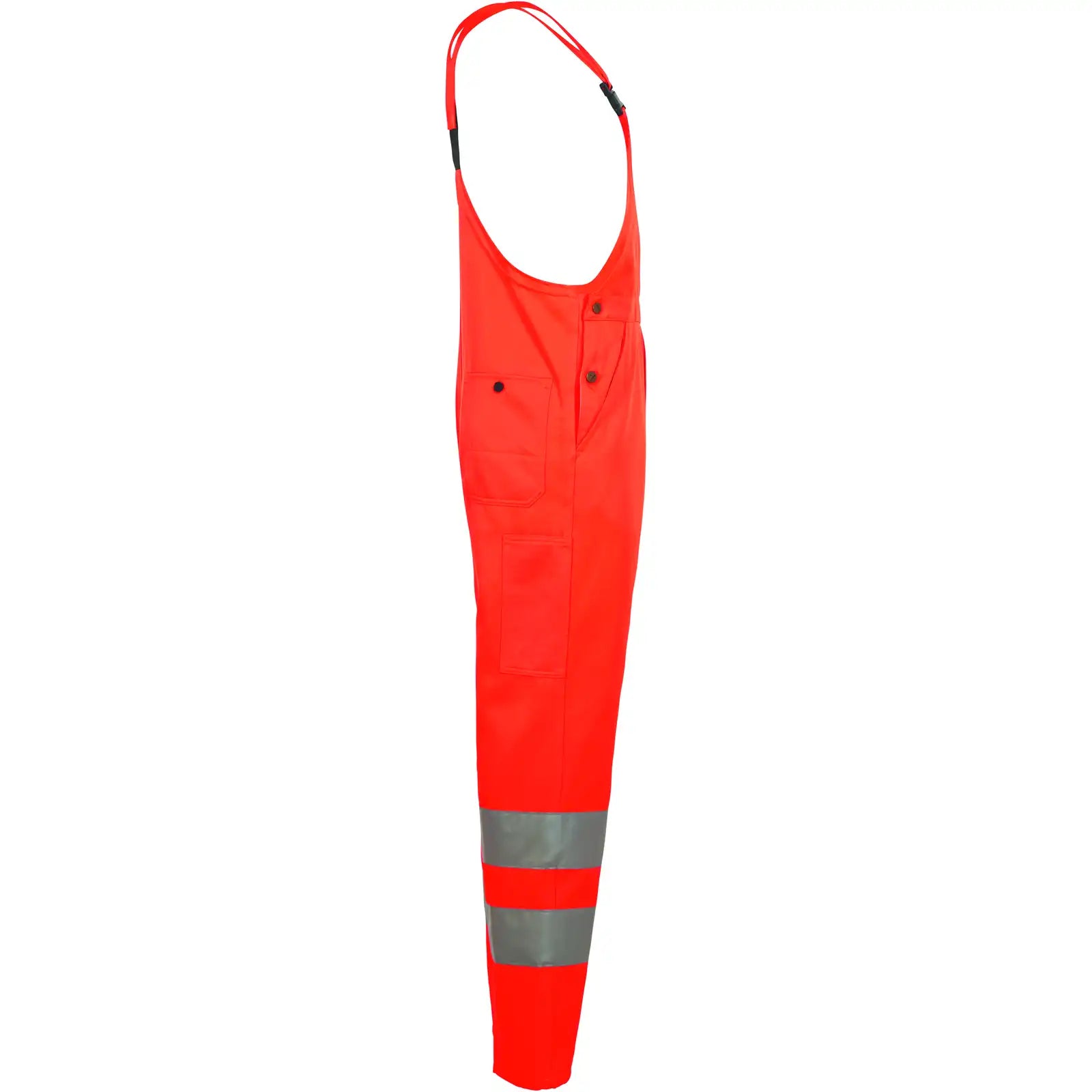Planam Warnschutz Latzhose uni orange 102 uni orange - Produktbild ohne Model