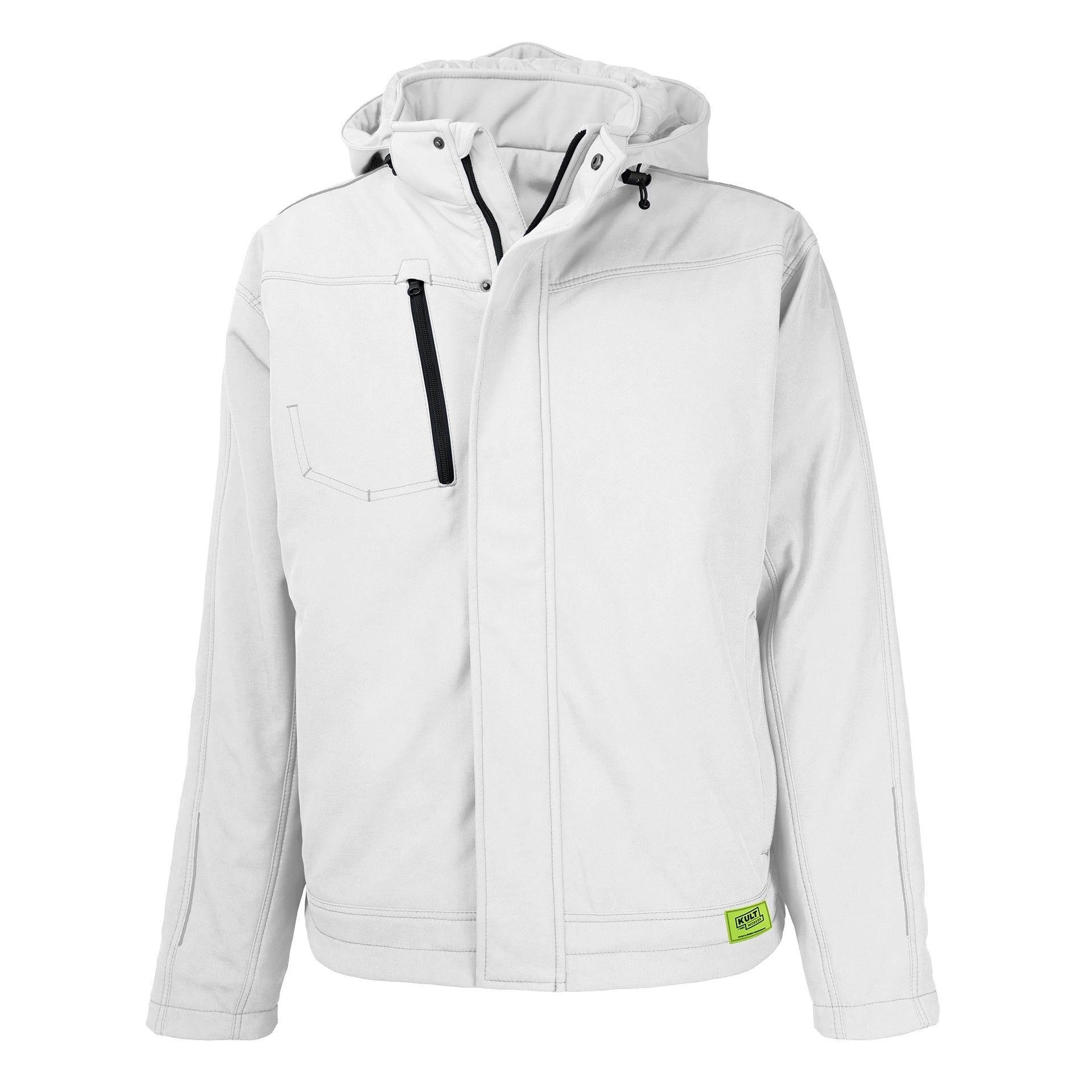 TMG Kult Worker Softshell winter jacket white - KW-230030_Winterjacke_weiss_Vorne_1920x1920