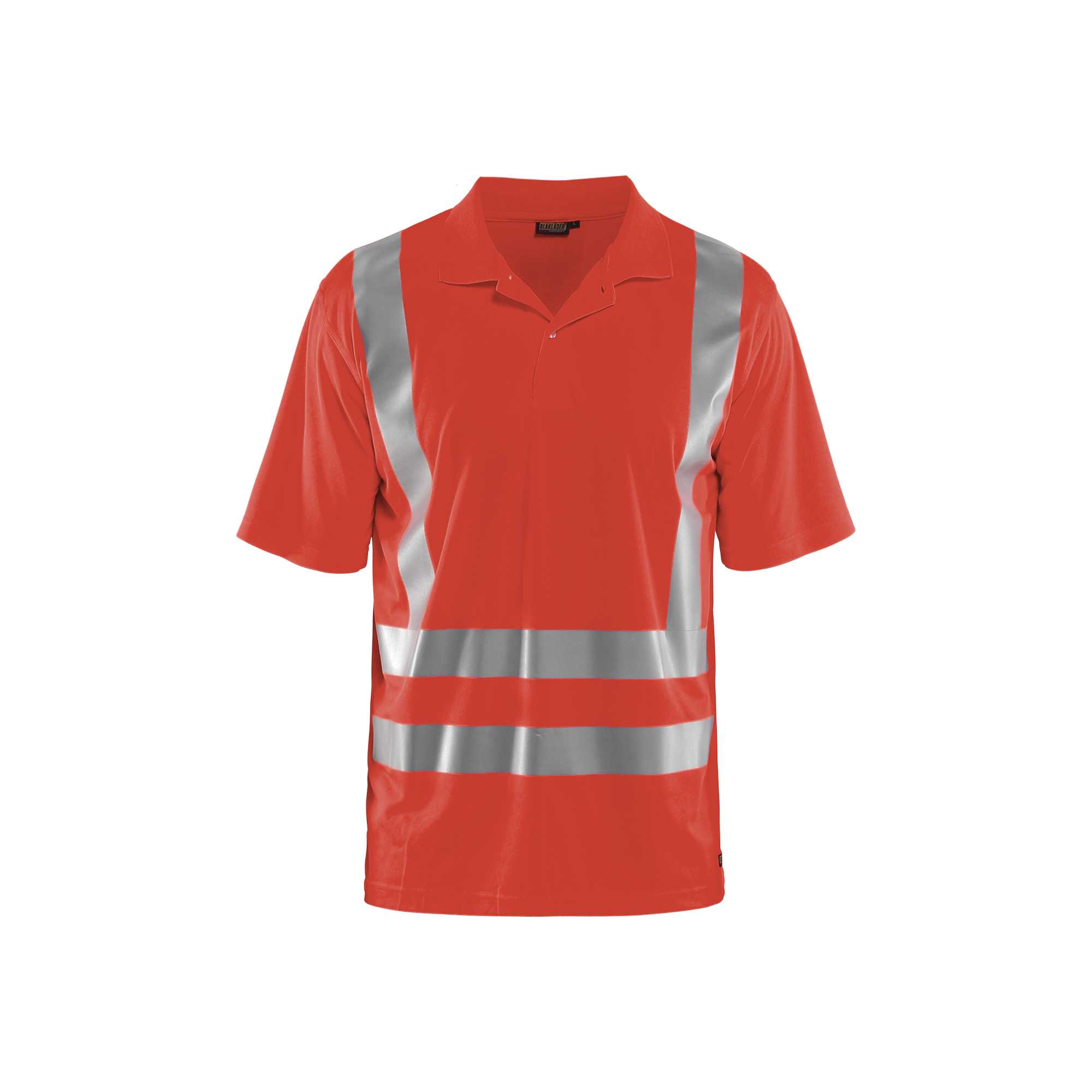 BLAKLADER 33911011 UV Polo Shirt Hi Vis Hi Vis Reflective Short Sleeve Work Polo MEN - 100% Polyester