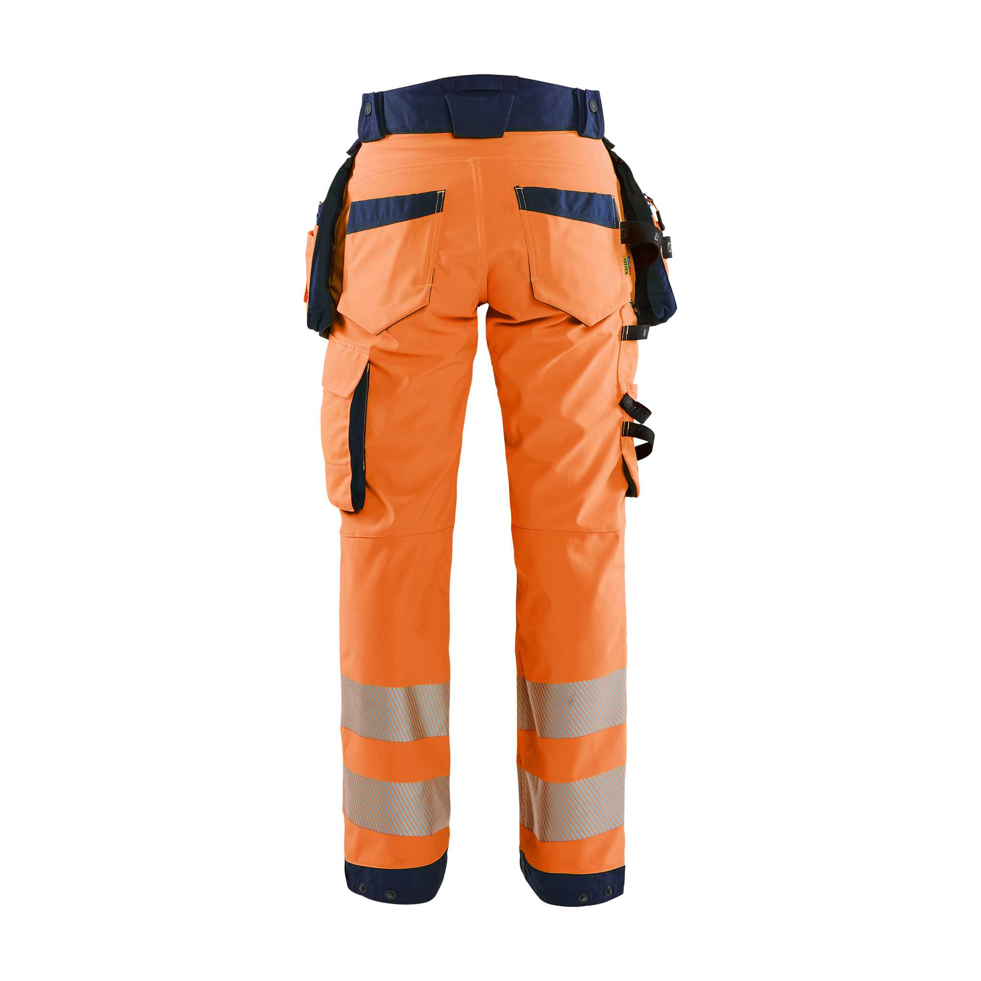 BLAKLADER 71182513 | Women's Hi Vis softshell trousers Hi Vis Reflective Work Trousers Women - Waterproof