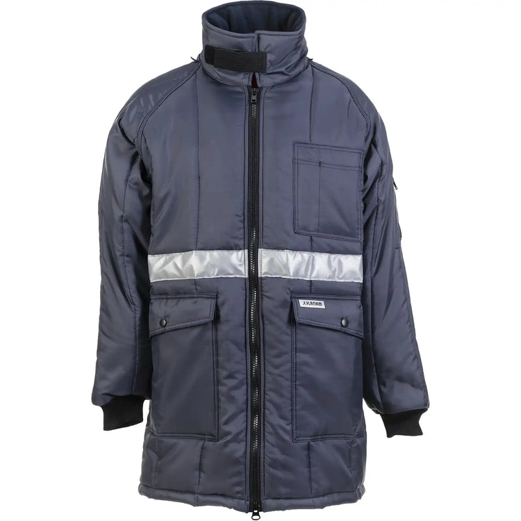 Planam Kühl-/Gefrierhaus Kühlhaus Parka marine, Innenfutter rot S marine, Innenfutter rot - Vorschaubild