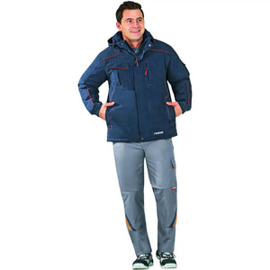 Planam Outdoor Neon Jacke marine/orange S marine/orange - Produktbild mit Model