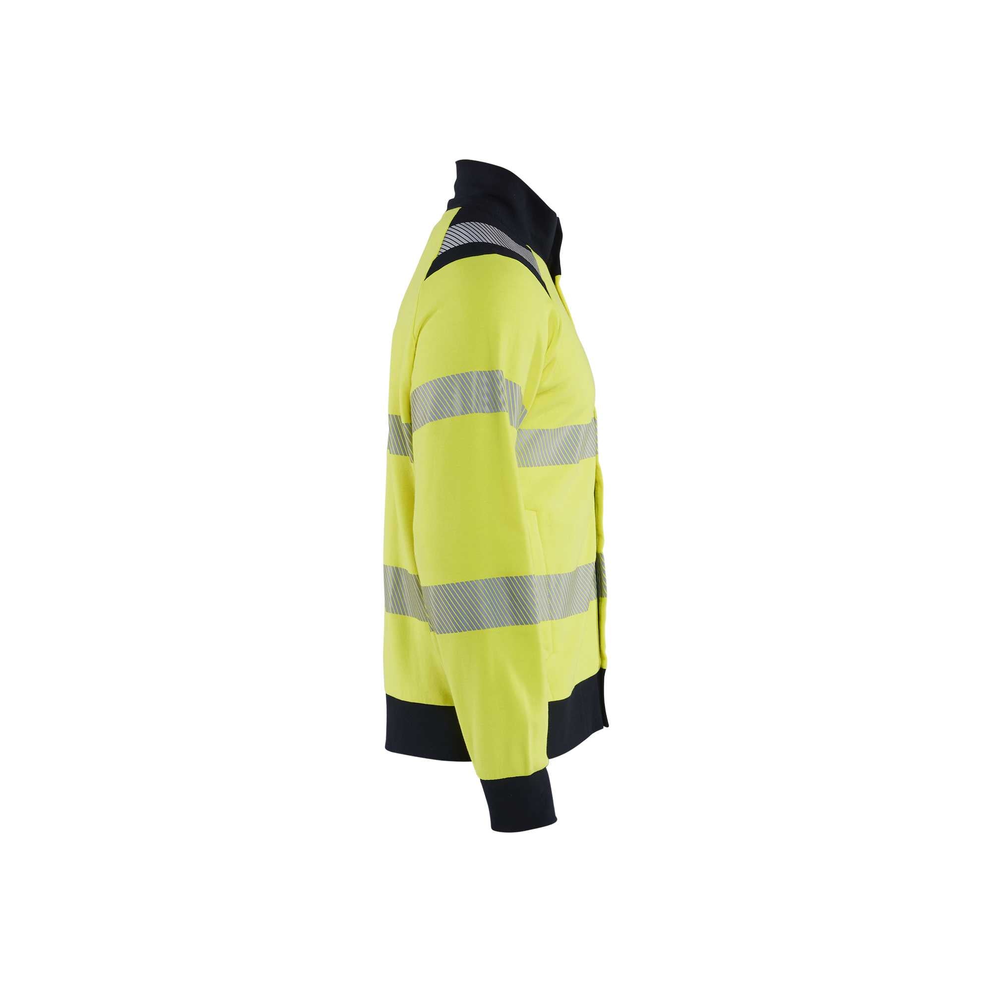 BLAKLADER 34611762 MULTINORM Hi Vis Reflective Full Zip Work Sweatshirt MEN - Flame Retardant