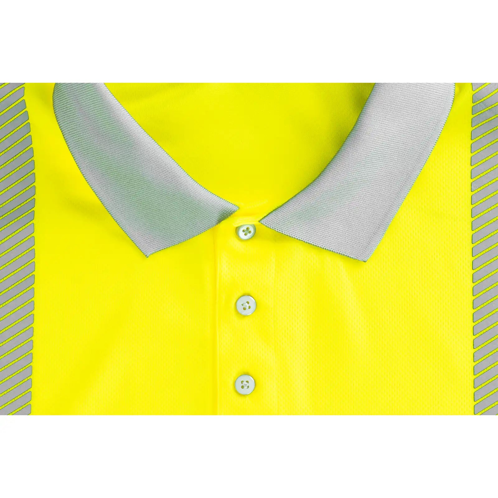 Planam Norit Warnschutz Poloshirt langarm orange/zink XS orange/zink - Extra Detailbild