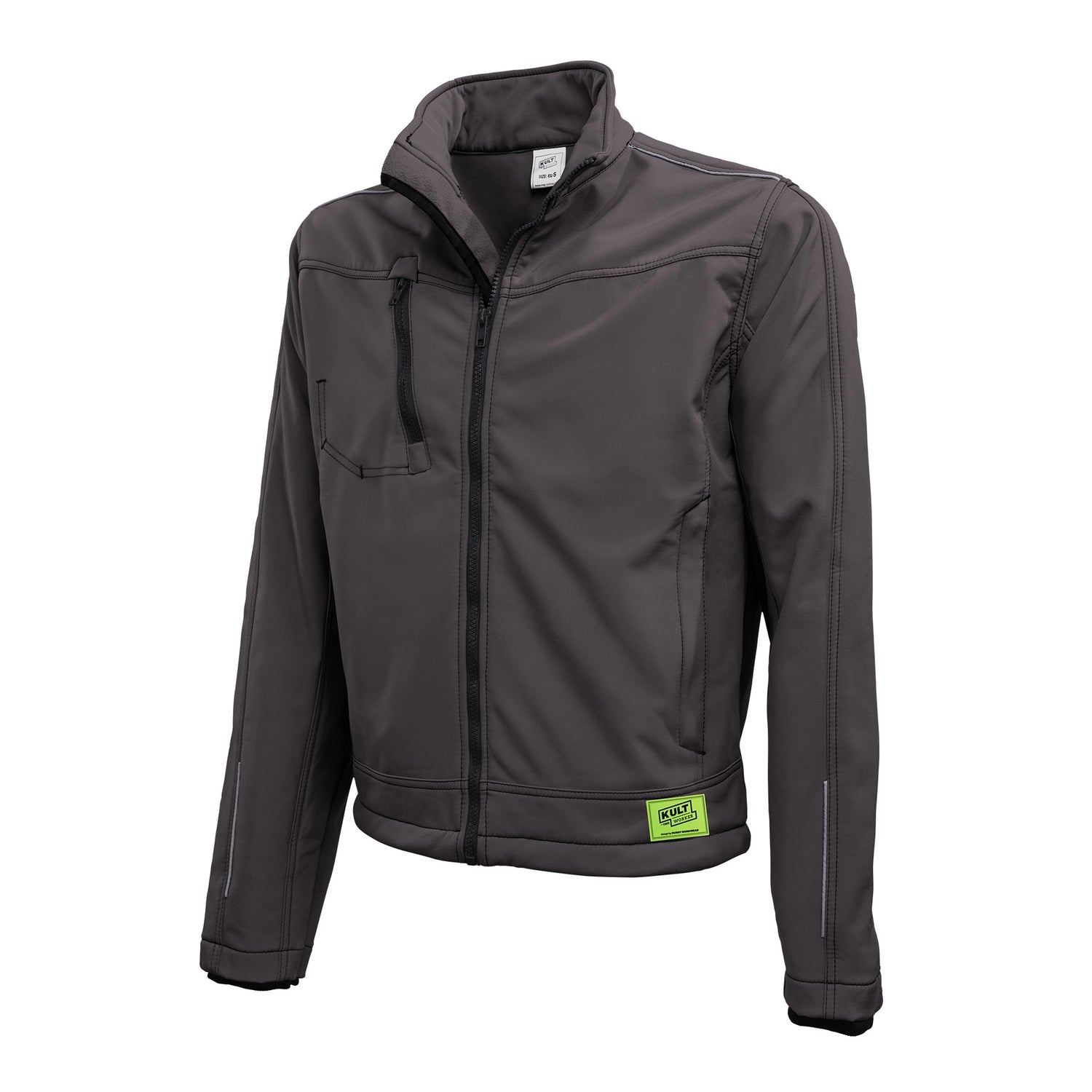 TMG Kult Worker Softshell jacket grey - KW-220050_Softshelljacke_anthrazit_vorne_1920x1920