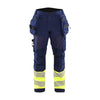 BLAKLADER 18212513 | Hi vis Softshell Trousers Hi Vis Reflective Work Trousers Men - Waterproof