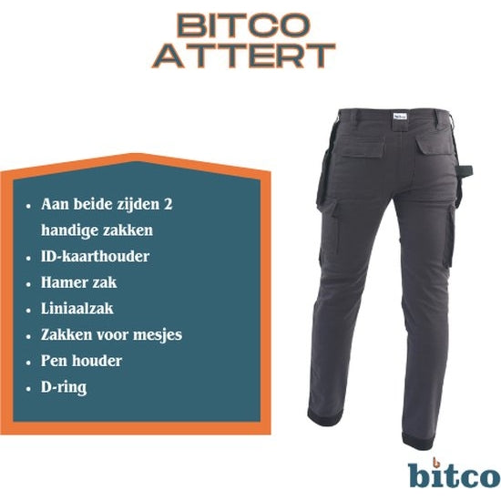 BITCO ATTERT Work Pants - Water-Repellent - Oil-Repellent - Reinforced with CORDURA® - Image 14