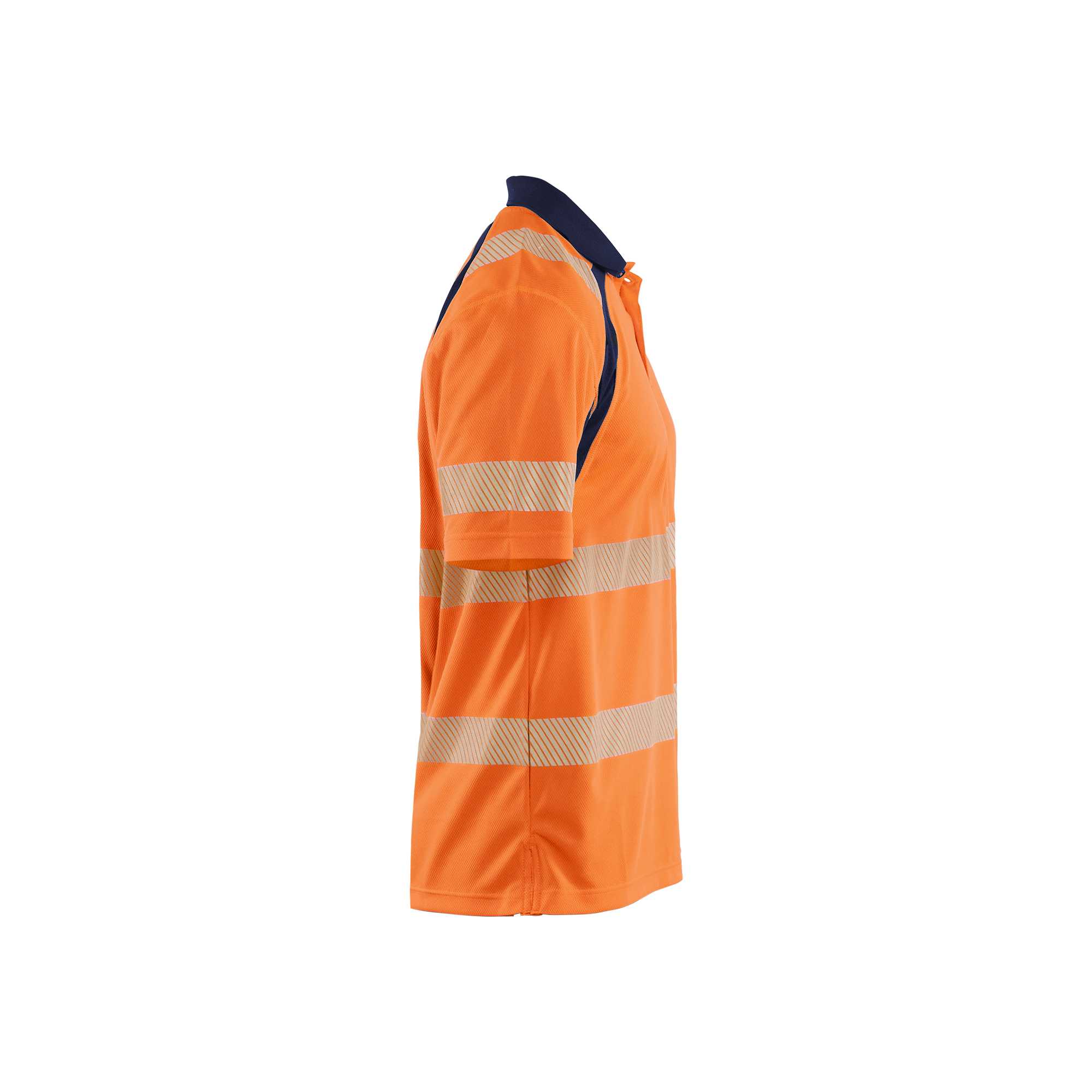 BLAKLADER 35951013 HI VIS UV PROTECTED POLO SHIRT Hi Vis Reflective Short Sleeve Work Polo MEN - 100% Polyester