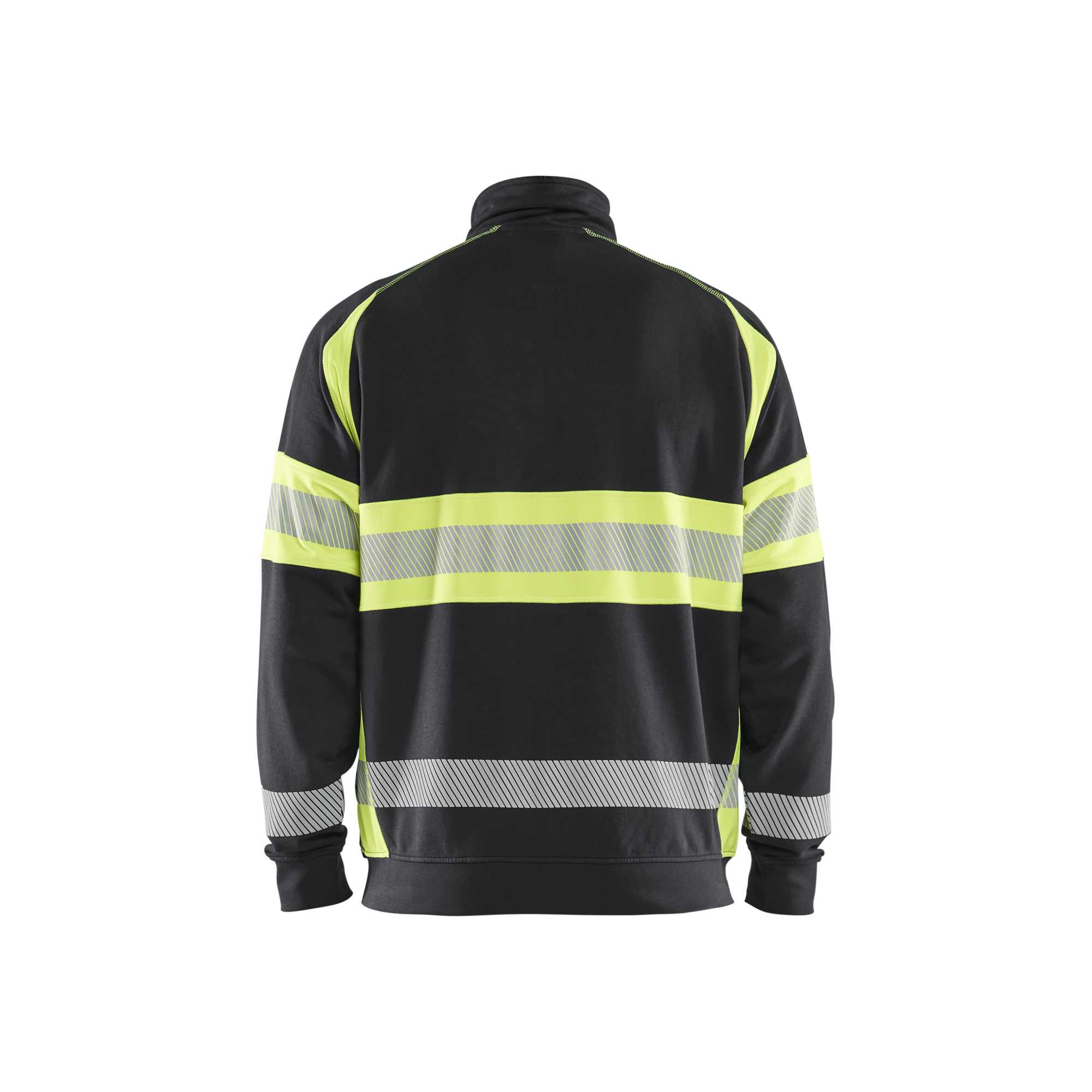 BLAKLADER 35511158 Hi Vis Sweater Hi Vis Reflective Full-zip Work Sweatshirt MEN - 100% Cotton