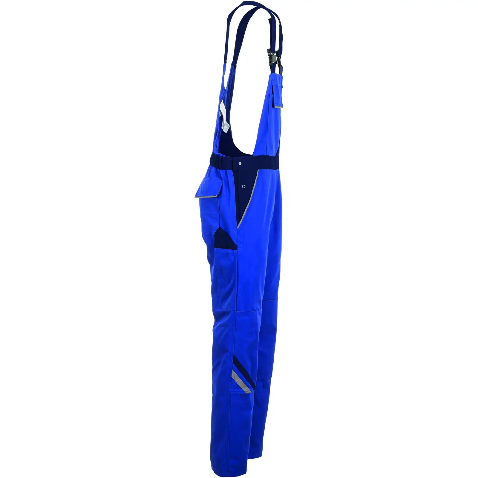 Planam Highline Damen Latzhose kornblumenblau/marine/zink 34 kornblumenblau/marine/zink - Produktbild ohne Model