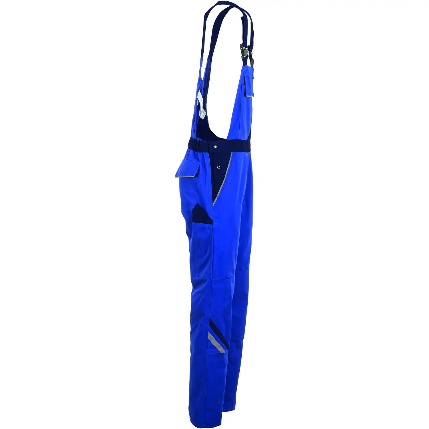 Planam Highline Damen Latzhose kornblumenblau/marine/zink 34 kornblumenblau/marine/zink - Produktbild ohne Model