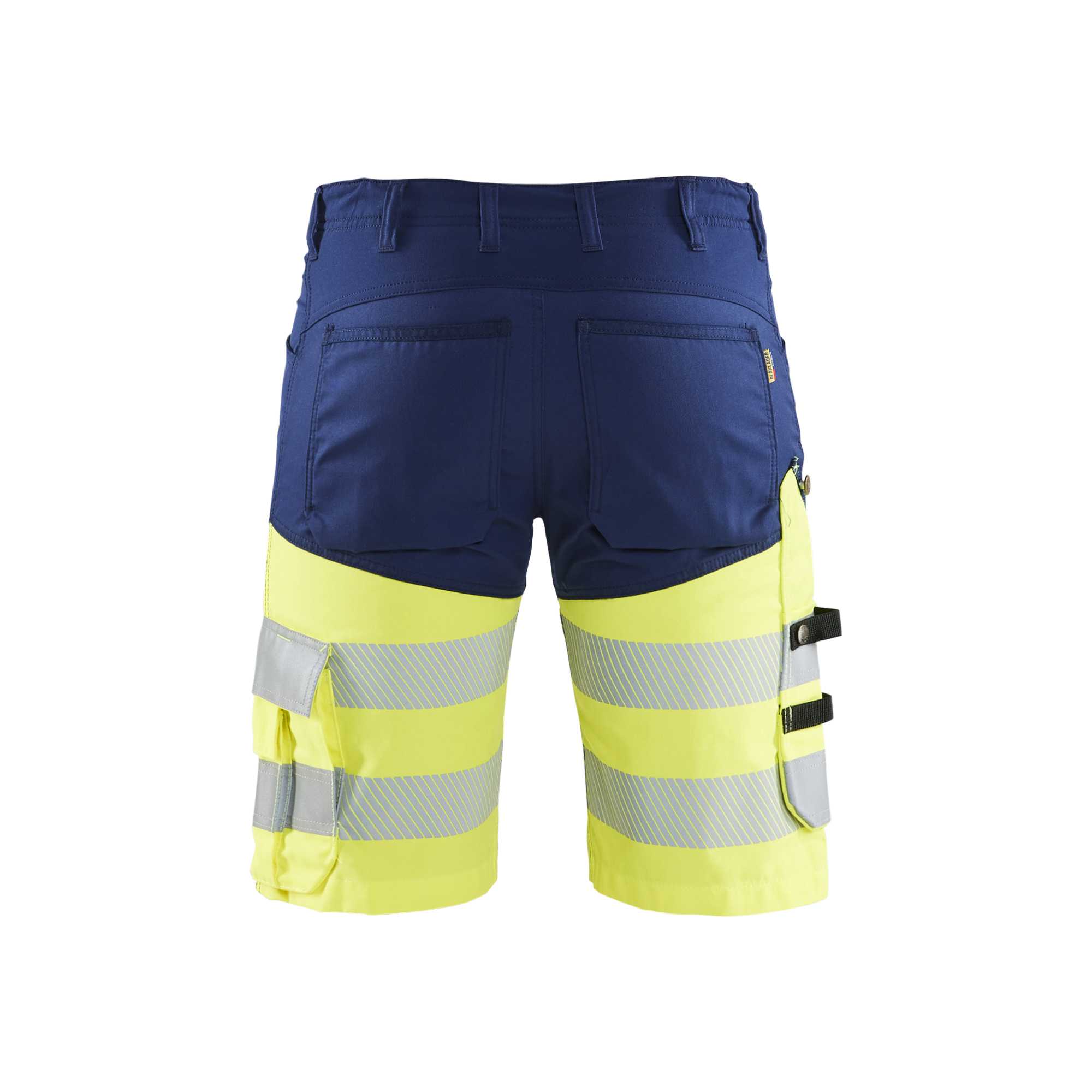 BLAKLADER 15411811 | Hi Vis shorts with stretch Hi Vis Reflective Work Shorts Men - Class 1 Certified