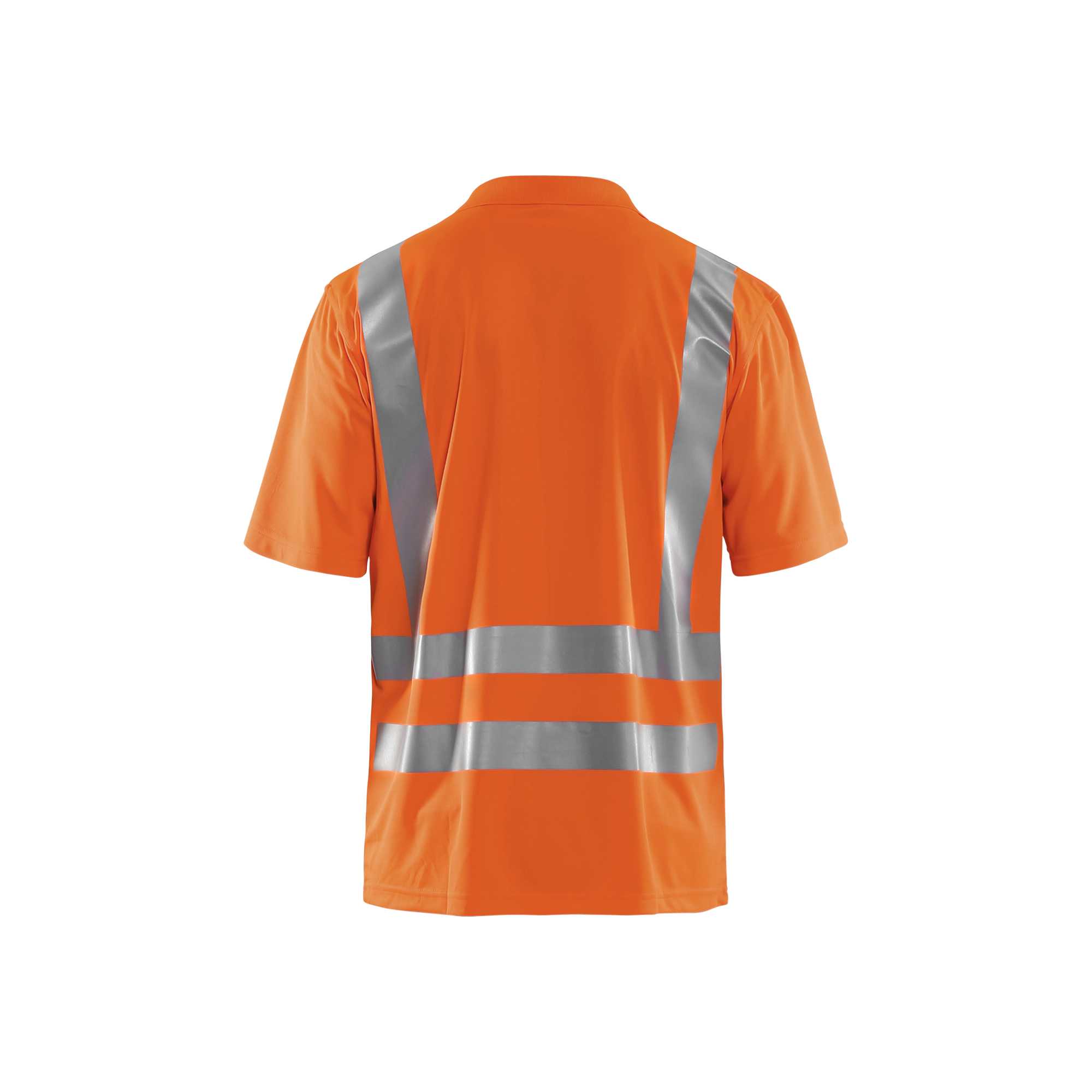 BLAKLADER 33911011 UV Polo Shirt Hi Vis Hi Vis Reflective Short Sleeve Work Polo MEN - 100% Polyester