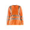BLAKLADER 34851013 Women's Hi Vis t shirt long sleeve Hi Vis Reflective Long Sleeve Work T-Shirt WOMEN - 100% Polyester