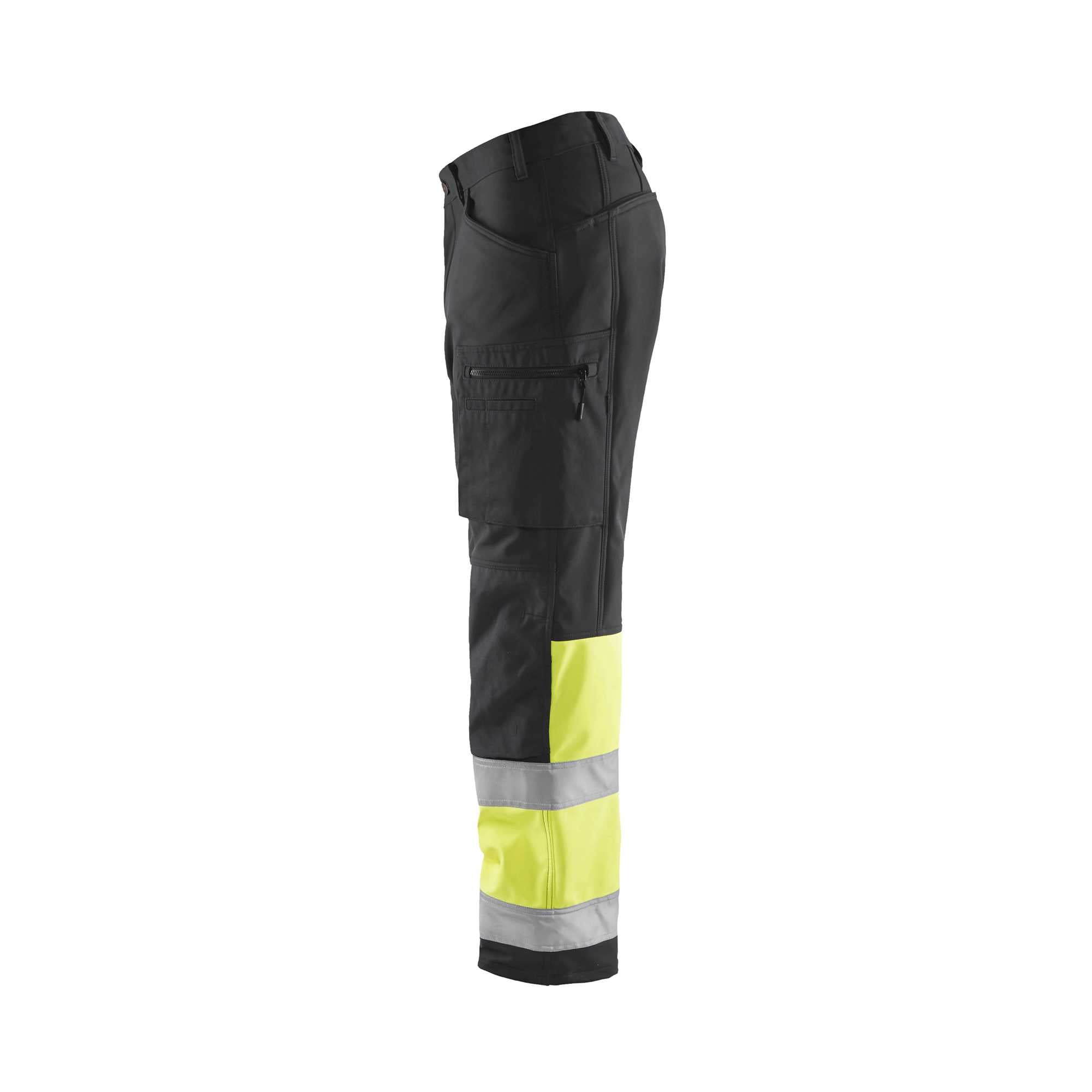 BLAKLADER 15622517 | Hi Vis Softshell trousers Hi Vis Reflective Work Trousers Men - Waterproof