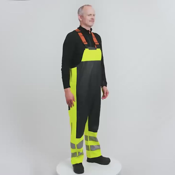 Helly Hansen Work Wear - 70596 - Alna 2.0 Rain Bib ENG_MQ - 360 Rotational Films-360 films-Apparel-Summer 2022-Workwear