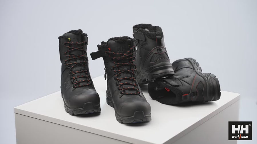 Helly Hansen Work Wear - 78404 OXFORD WINTER MID TALL SZ S3 HT - 360 Rotational Films-Workwear-Sales Meeting Material