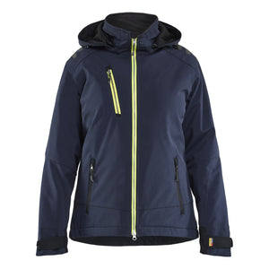 Blaklader BLAKLADER 47512513 Women’s Lightweight Lined Winter Jacket Softshell Hi Vis Reflective Softshell Work Jacket WOMEN - Waterproof - 475125138633
