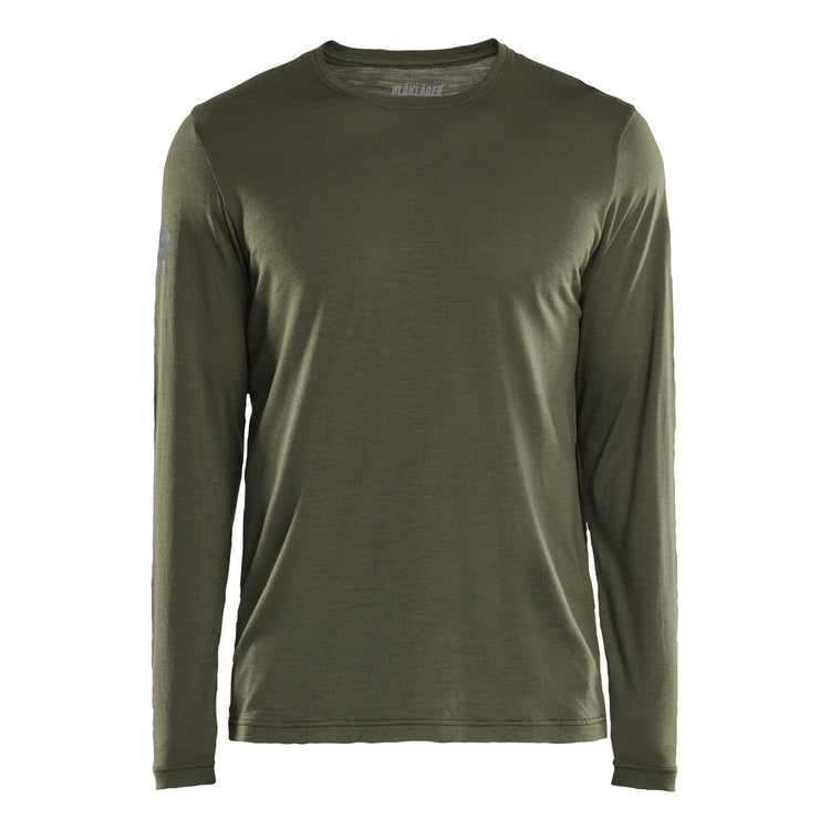 Blaklader BLAKLADER 35381743 Long sleeved Merino Wool T shirt Long Sleeve Work T-Shirt MEN - 85% Merino Wool - 353817434209