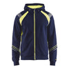 Blaklader BLAKLADER 34331158 Hoodie with Full Zip Hi Vis Reflective Hoodie Work Sweatshirt MEN - 100% Cotton - 343311588933