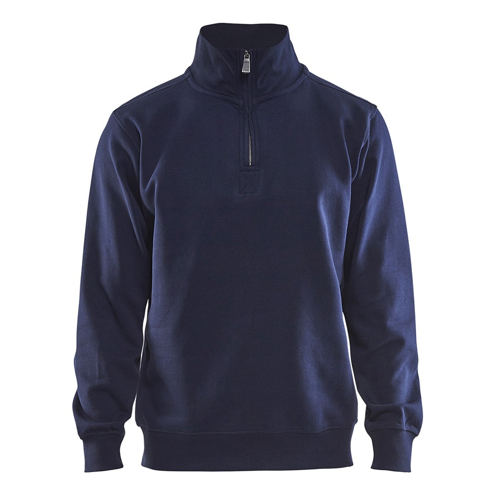Blaklader BLAKLADER 33651048 Sweatshirt With Collar Half-zip Work Sweatshirt MEN - Brushed Inside - 336510488800
