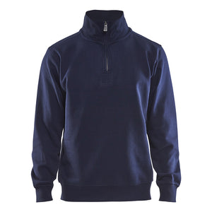 Blaklader BLAKLADER 33651048 Sweatshirt With Collar Half-zip Work Sweatshirt MEN - Brushed Inside - 336510488800
