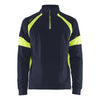 Blaklader BLAKLADER 35501158 Hi Vis Reflective Half-zip Work Sweatshirt MEN - 100% Cotton - 355011588933
