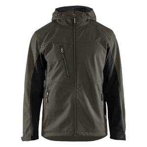 Blaklader BLAKLADER 47532516 Softshell Jacket with Hood Softshell Work Jacket MEN - Water Repellent - 475325164599