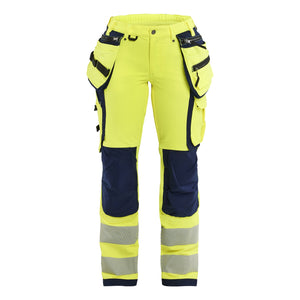 Blaklader BLAKLADER 71971642 | Women's Hi Vis trousers with 4 way stretch Hi Vis Reflective Work Trousers Women - Water Repellent - 719716423389