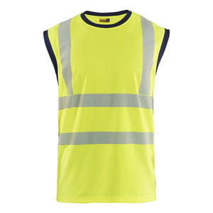 Blaklader BLAKLADER 35751013 Hi Vis Tank top Hi Vis Reflective Sleeveless Work T-Shirt MEN - 100% Polyester - 357510133389