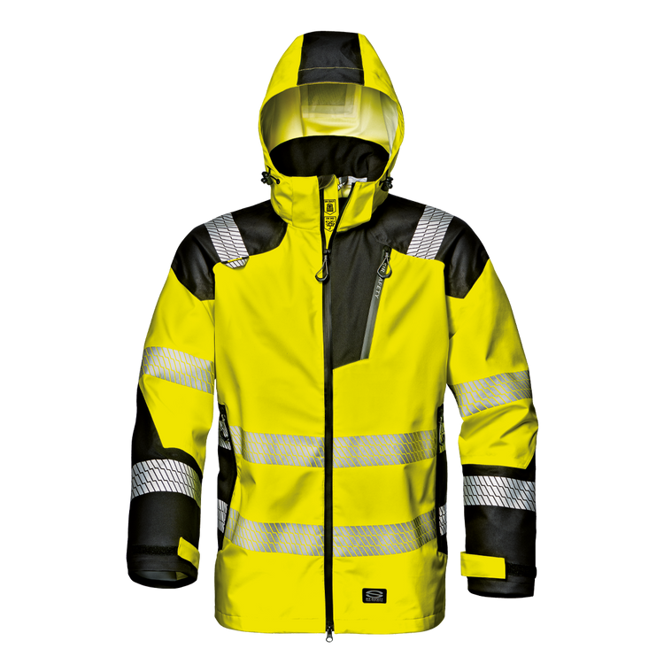 Sir Safety SIR SAFETY STORM RUSH Hi Vis Reflective Rain Work Jacket MEN Safety Jacket - Water Repellent - MC4132EE