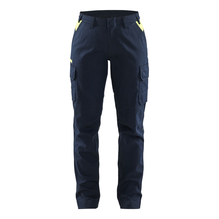 Blaklader BLAKLADER 71441832 Women's industry trousers stretch Hi Vis Reflective Work Trousers Women - twill fabric - 714418328633