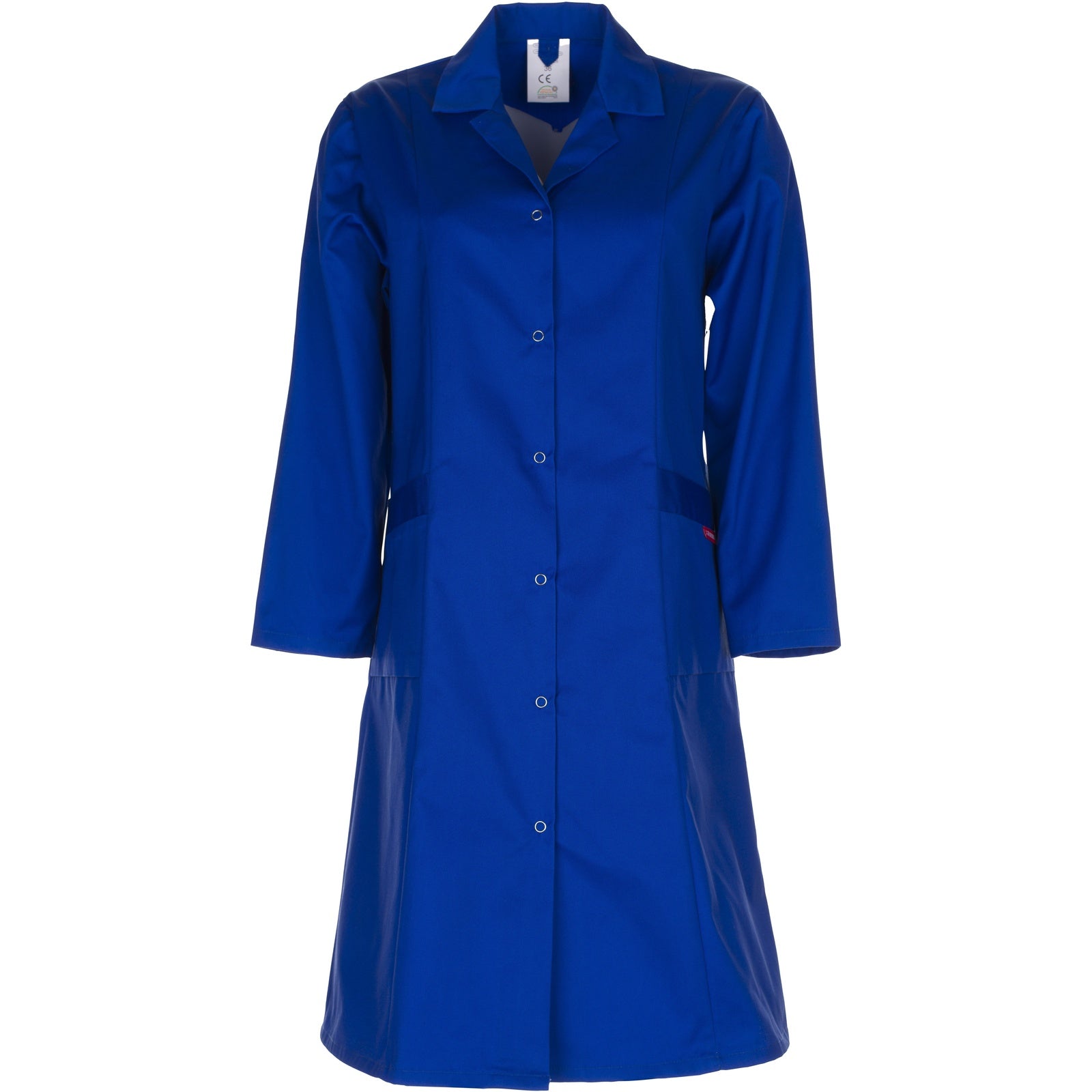 Planam Ladies Coat long sleeve royal blue - Main