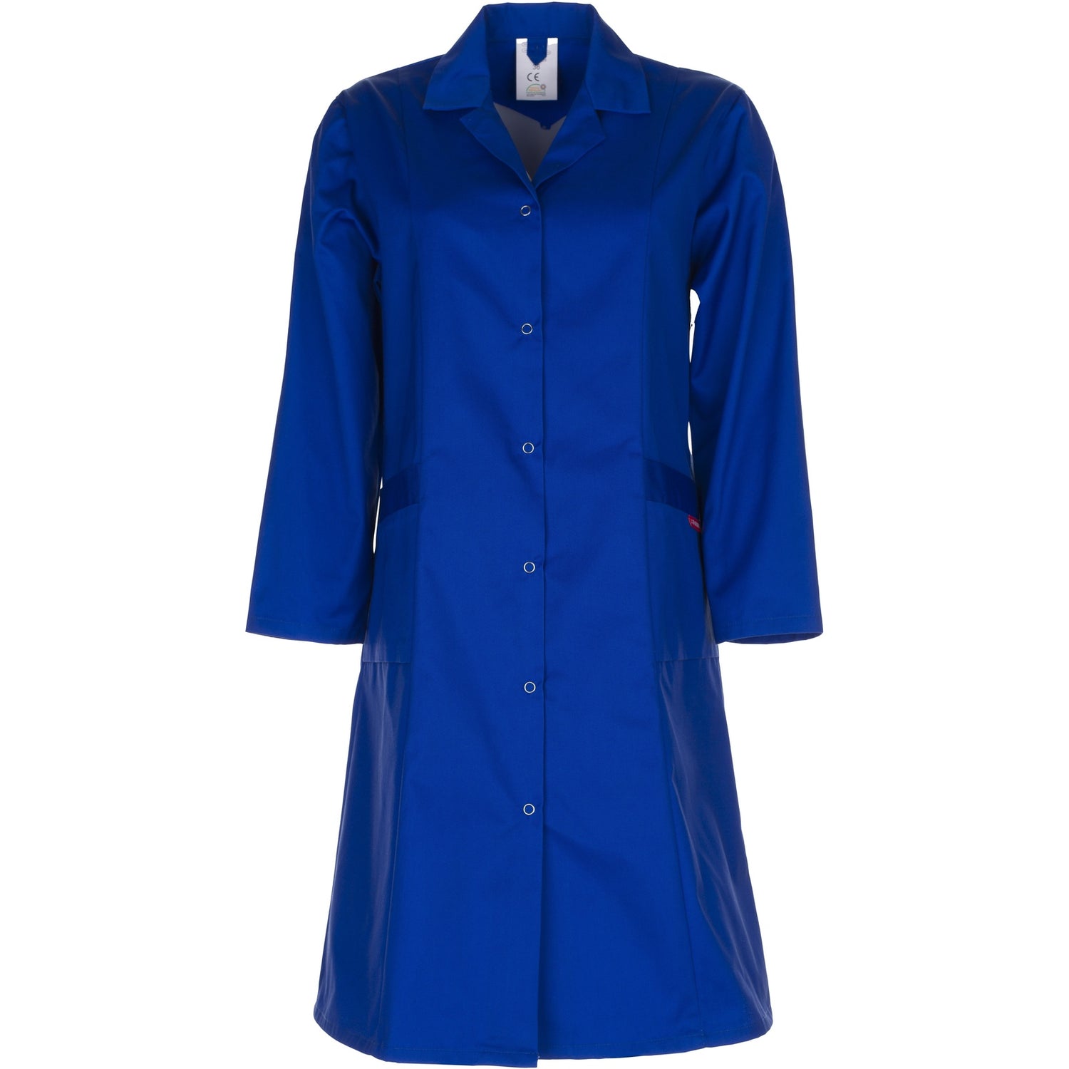 Planam Ladies Coat long sleeve royal blue - Main