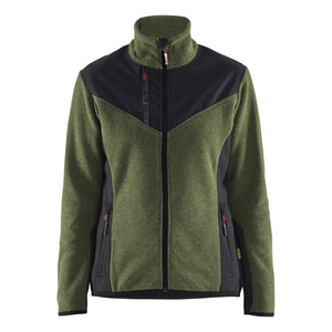 Blaklader BLAKLADER 59432536 Women's Knitted Jacket with Softshell Work Jacket WOMEN - Stretch Fabric - 594325364199