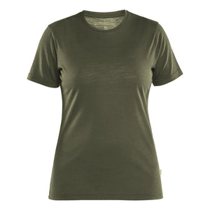 Blaklader BLAKLADER 35371743 Women's Merino Wool T Shirt Short Sleeve Work T-Shirt WOMEN - 85% Merino Wool - 353717434209