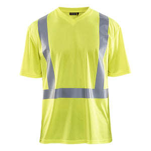 Blaklader BLAKLADER 33821011 UV T SHIRT HI VIS Hi Vis Reflective Short Sleeve Work T-Shirt MEN - 100% Polyester - 338210113300