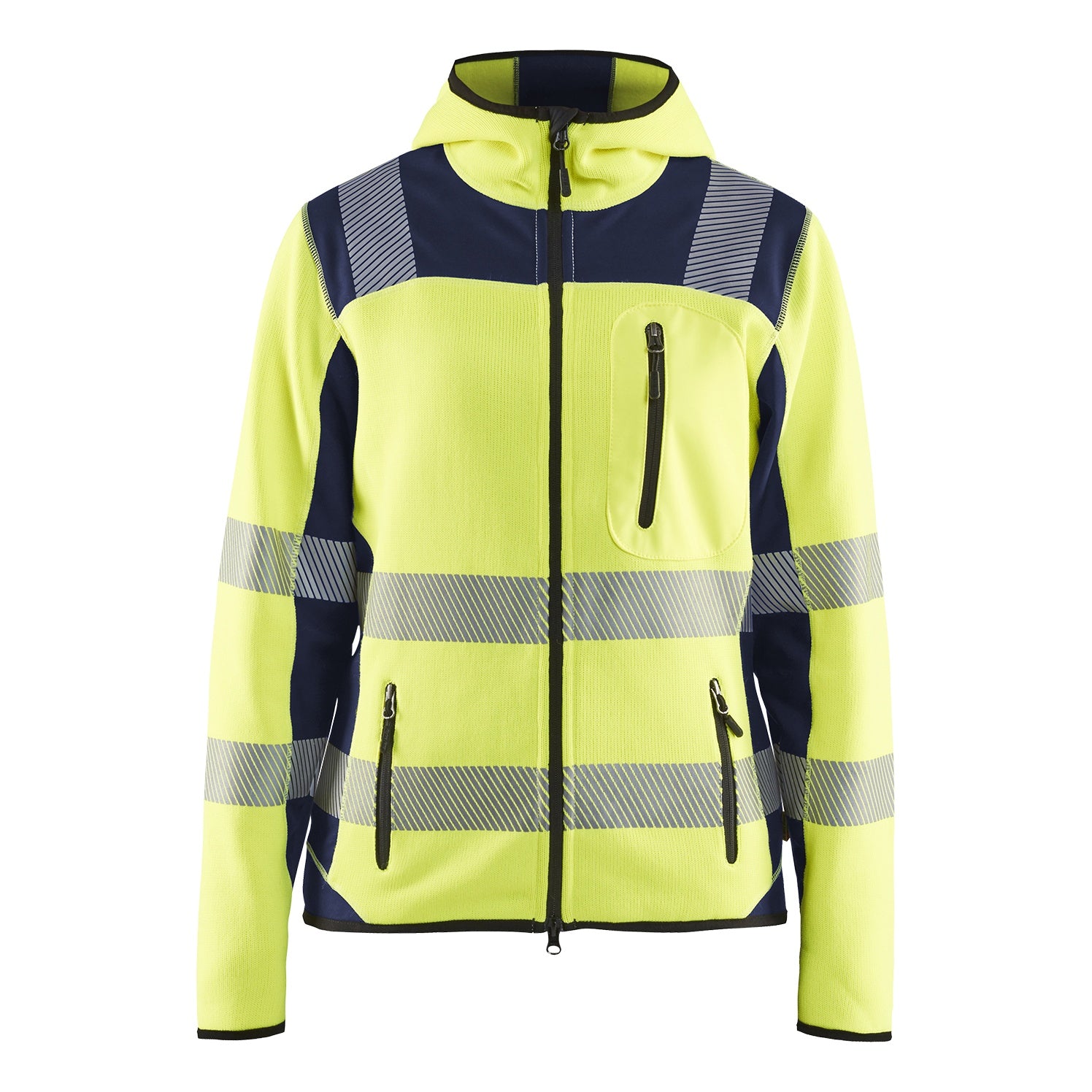 Blaklader BLAKLADER 49672120 Women's Hi Vis knitted jacket Hi Vis Reflective Work Jacket WOMEN - Heavy Knit - 496721203389